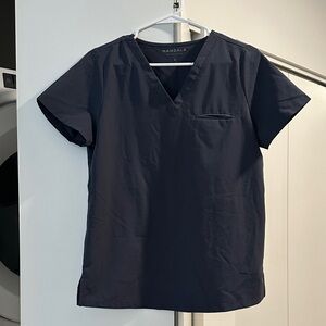 Mandala Women's Gray Scrub Top